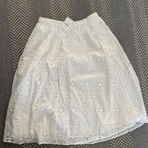 Eyelet J. Crew skirt with tags!